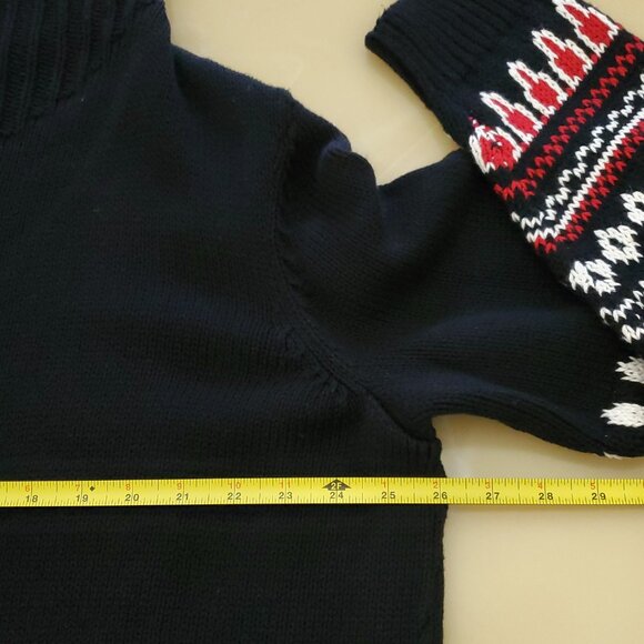 Lauren Ralph Lauren Plus Size Fair Isle Cotton Shawl Collar Cardigan Size 2X - Picture 13 of 16